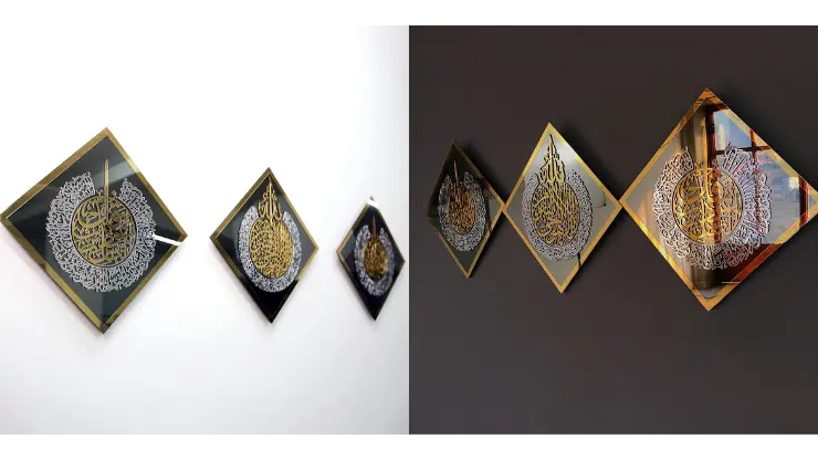 set of 3 islamic wall art