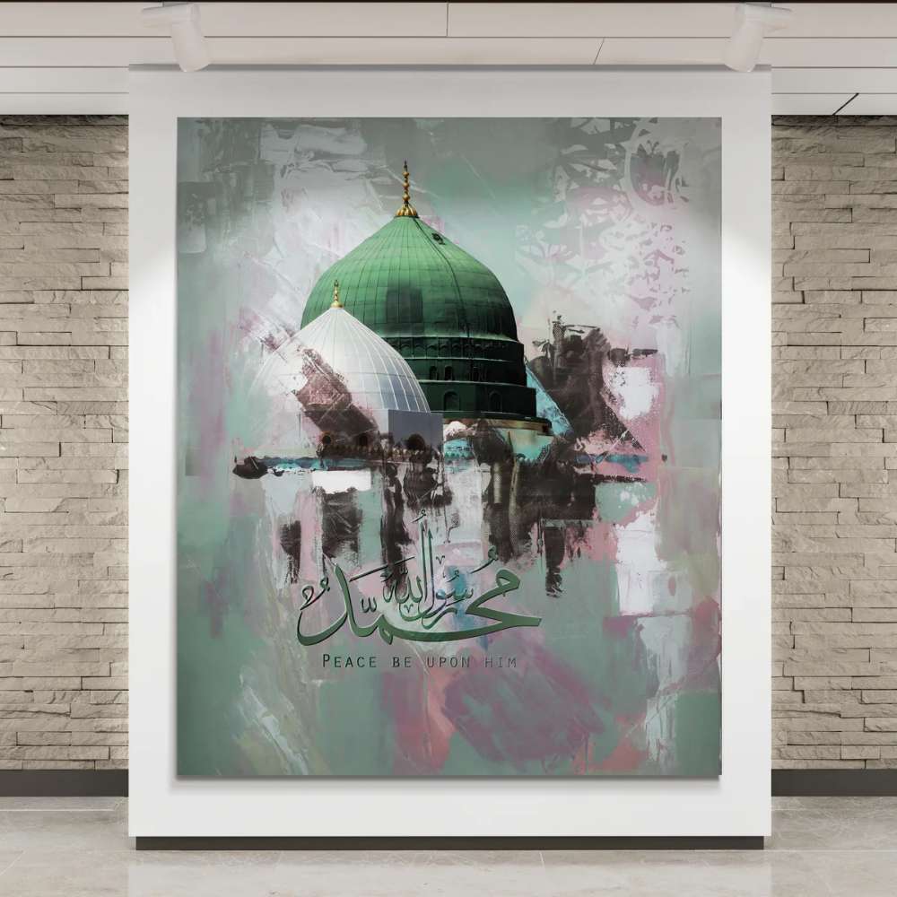 masjid n nabawi canvas art